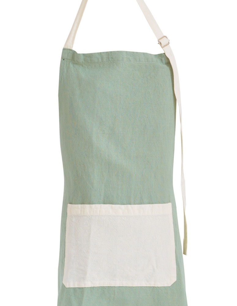 Tablier coton/lin SOFT DYED