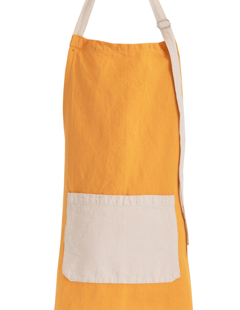 Tablier coton/lin SOFT DYED