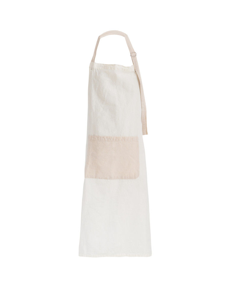 Tablier coton/lin SOFT DYED