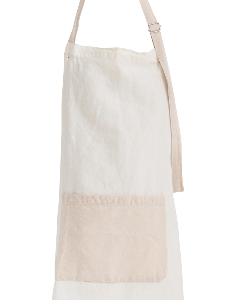 Tablier coton/lin SOFT DYED