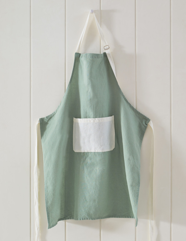 Tablier coton/lin SOFT DYED