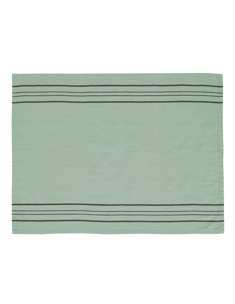 Lot de 3 torchons coton/lin à larges...