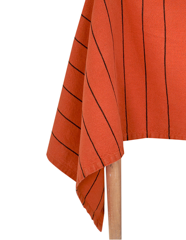 Nappe coton/lin à fines rayures SOFT...