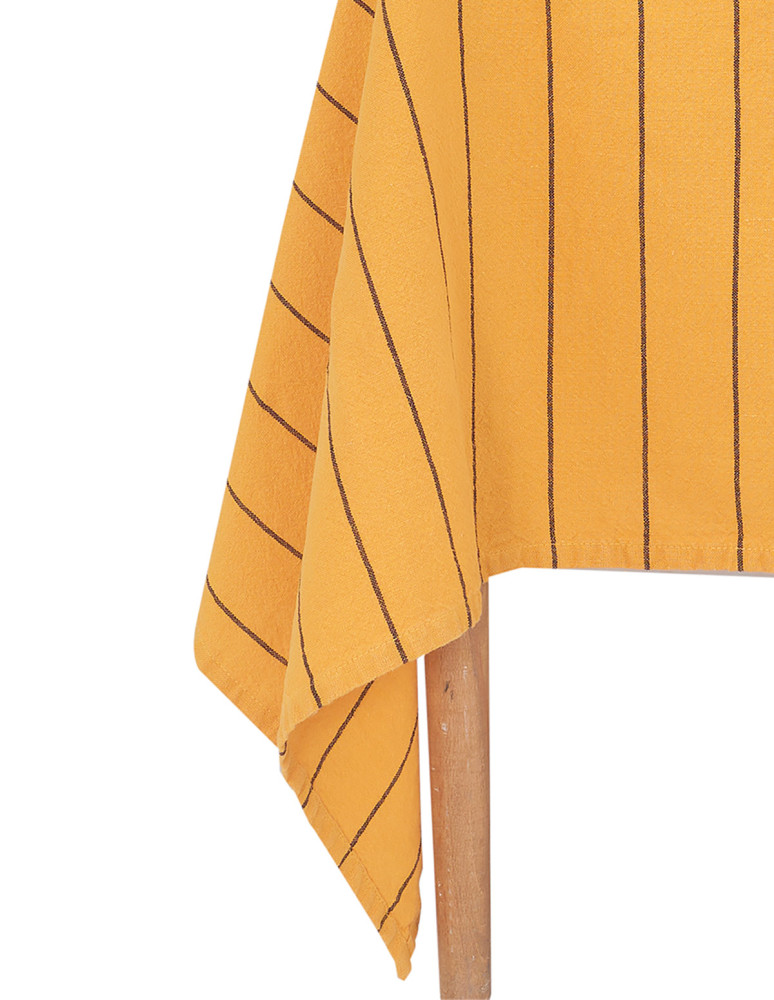 Nappe coton/lin à fines rayures SOFT...