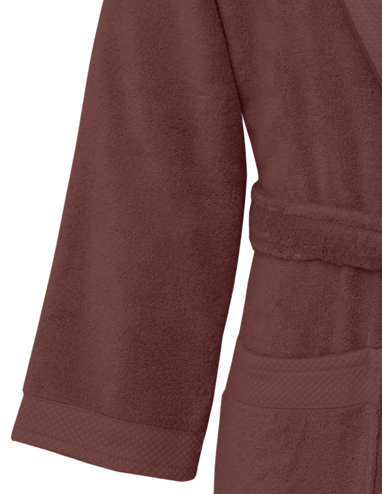 Peignoir de bain moelleux mixte col...