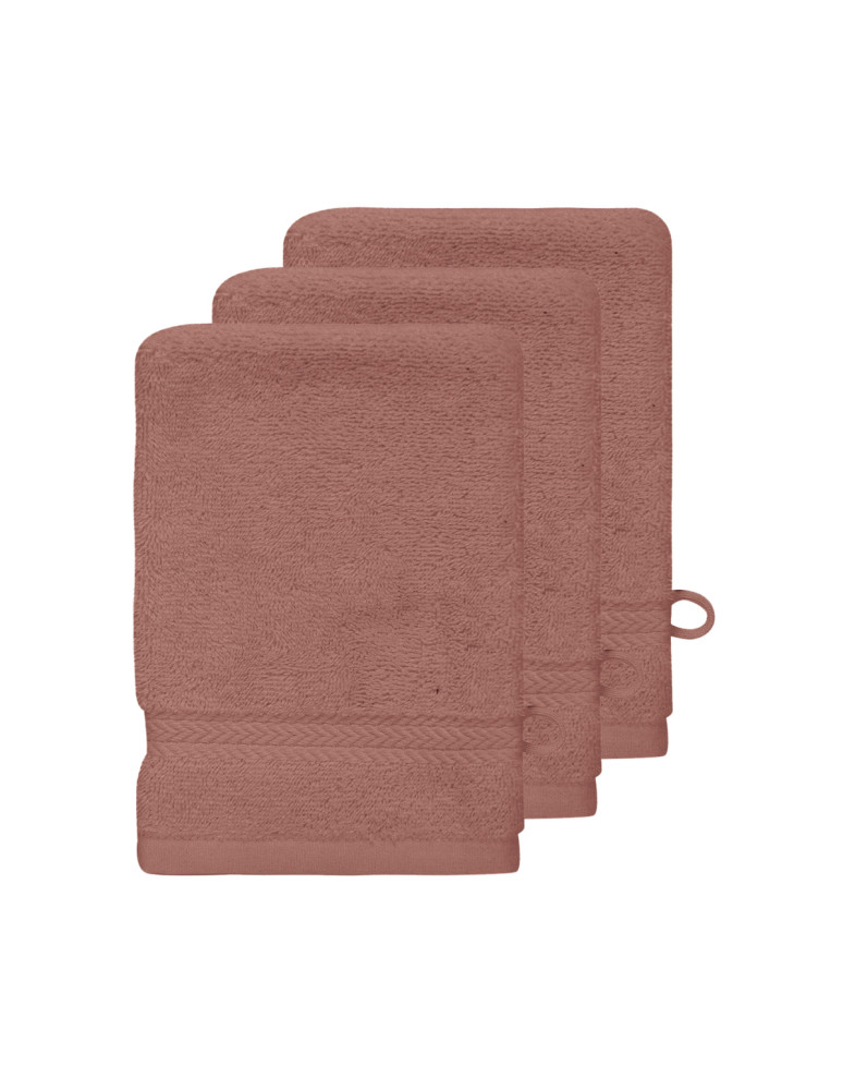 Lot de 3 gants de toilette 550 g/m²...