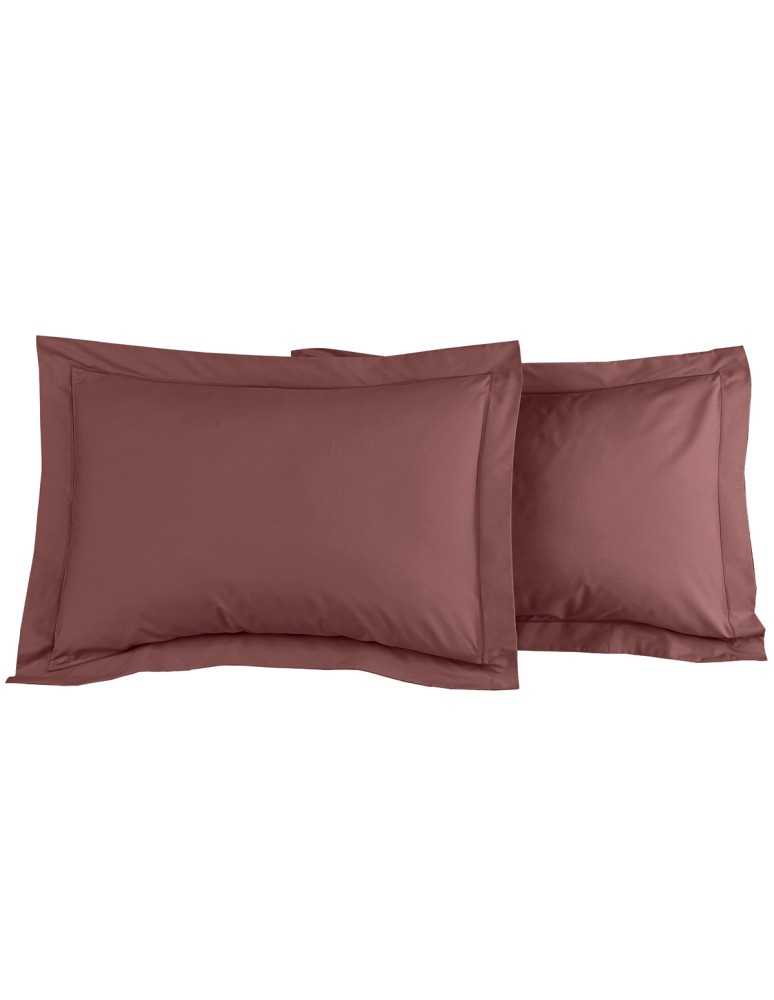Lot de 2 taies d'oreiller en percale...