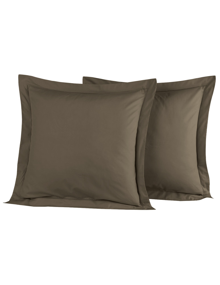 Lot de 2 taies d'oreiller en percale...