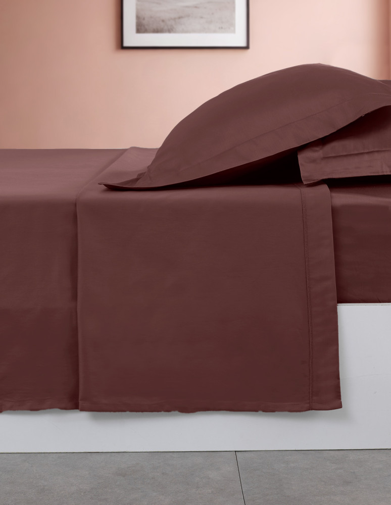 Drap plat en percale de coton SOFT...