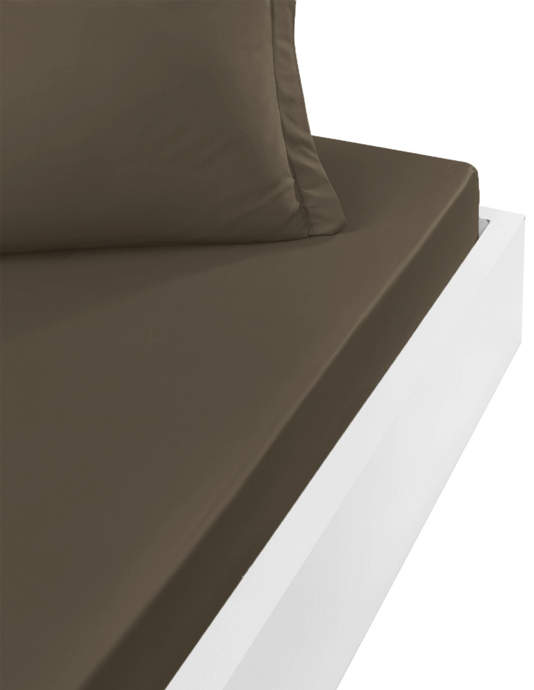 Drap housse en percale de coton...