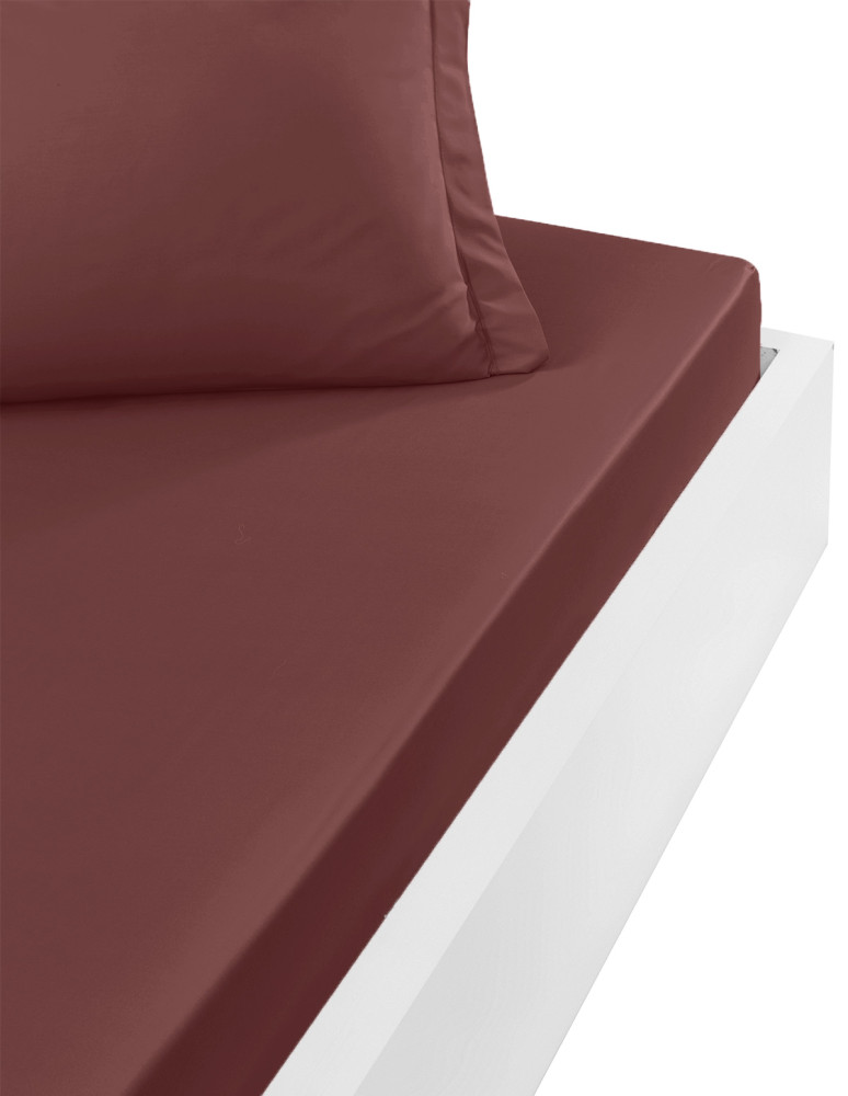 Drap housse en percale de coton...