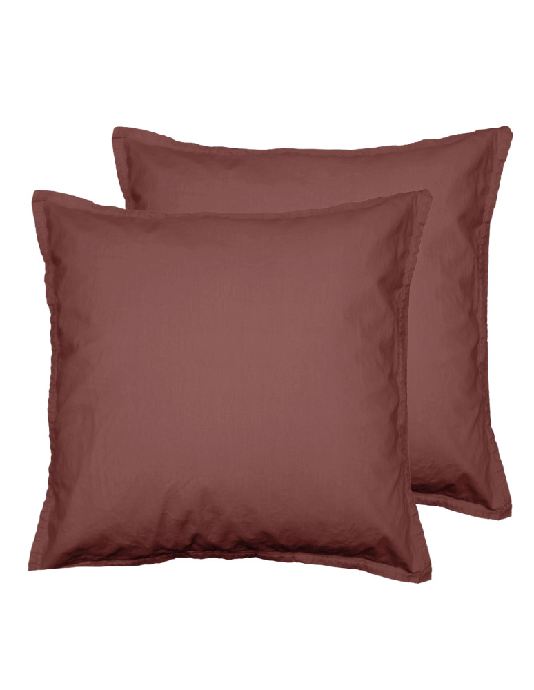 Lot de 2 taies d'oreiller en coton...