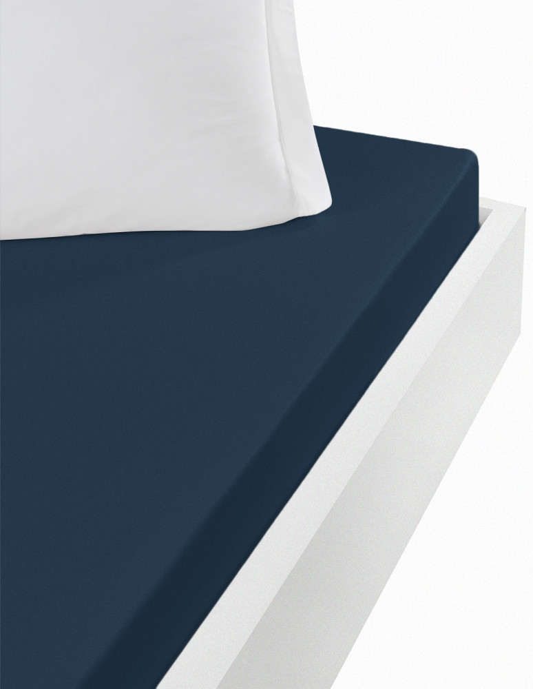 Drap housse jersey coton peigné...