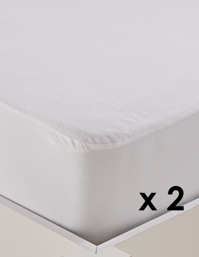 Lot de 2 Protège-matelas imperméables...