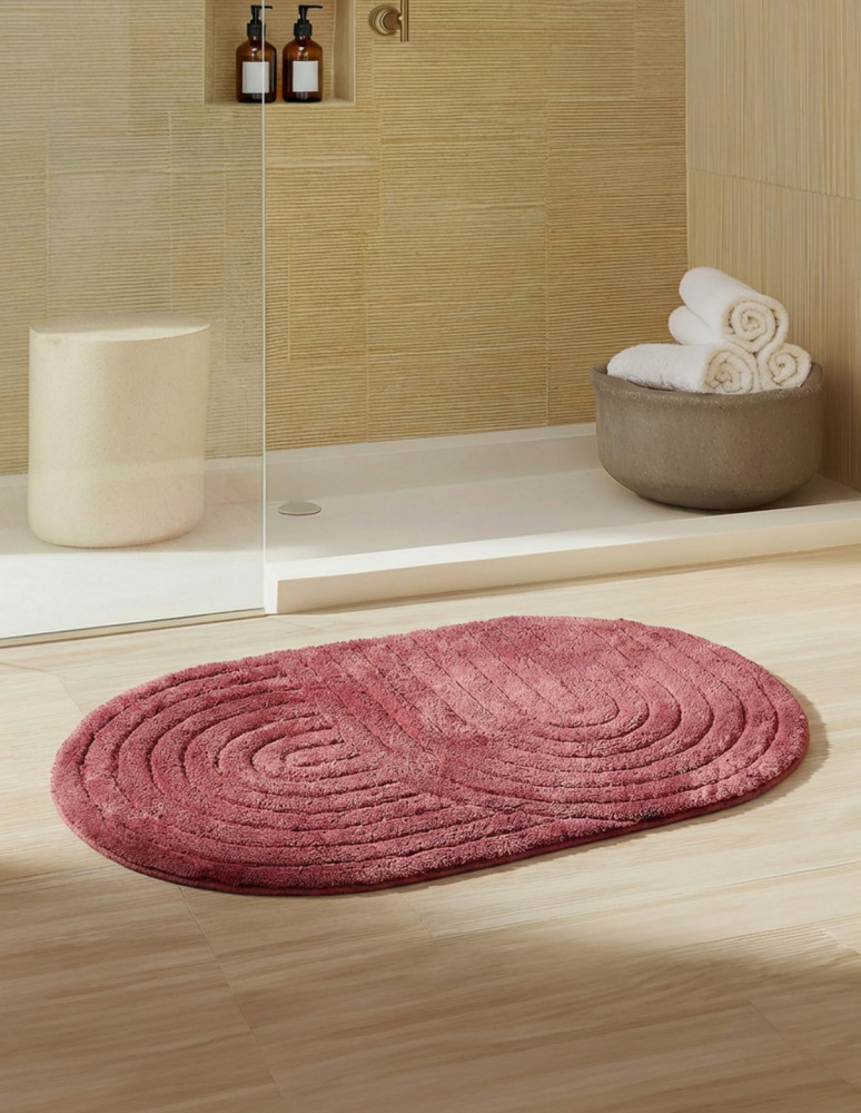 Tapis de bain et et d'intérieur ovale...