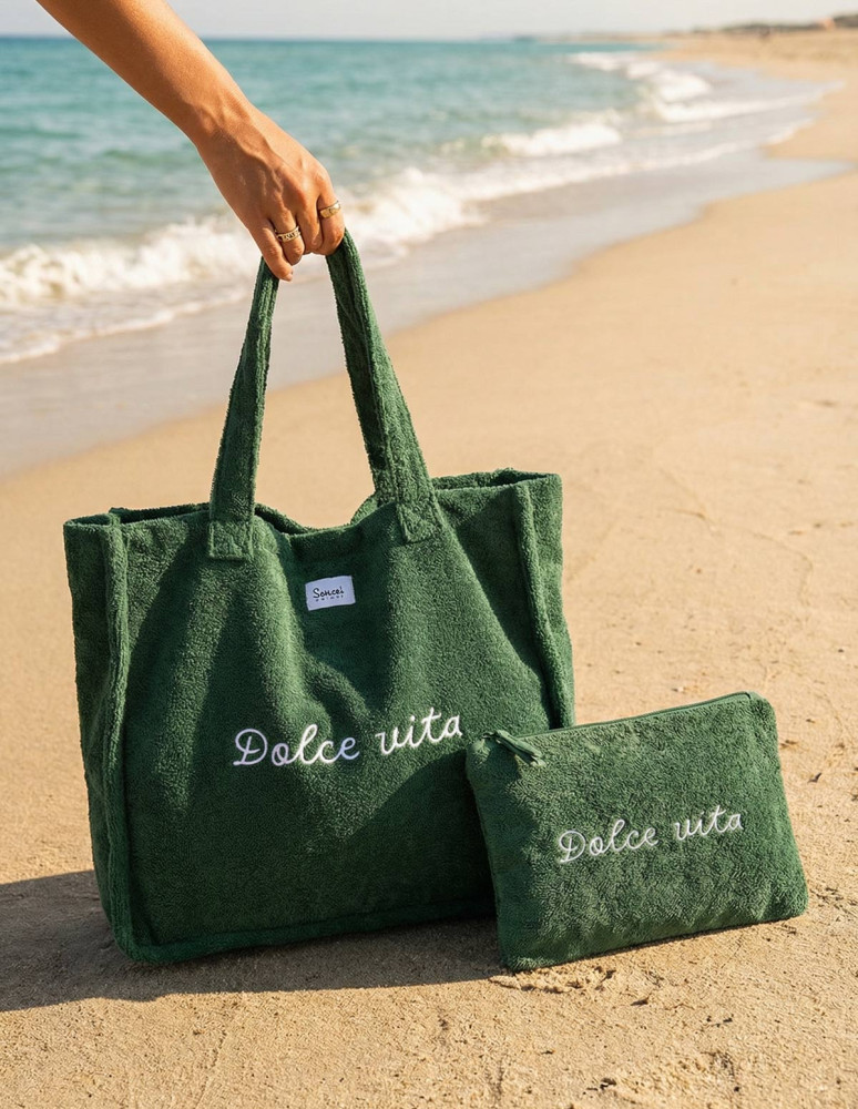 Sac de plage brodé BAHAMAS "DOLCE...