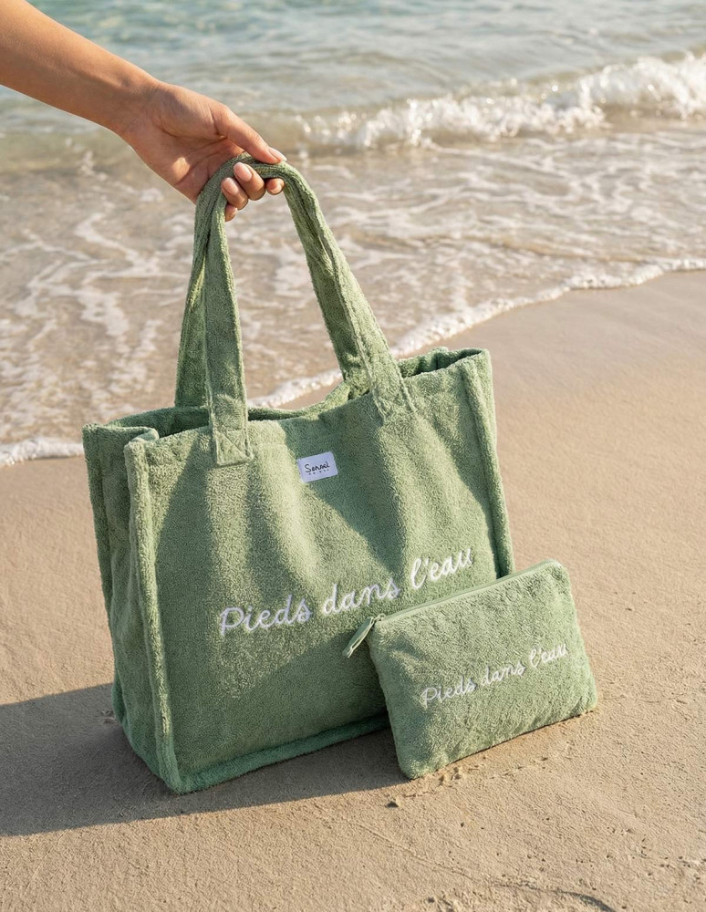 Sac de plage brodé BAHAMAS "PIEDS...