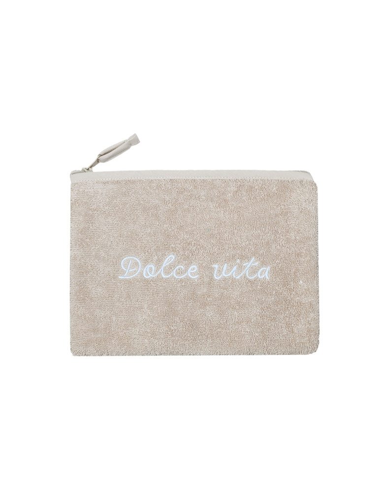 Trousse brodée BAHAMAS "DOLCE VITA"...