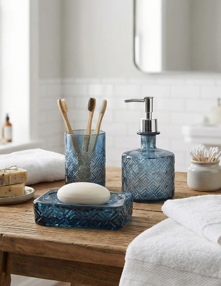 Set accessoires salle de bain en...