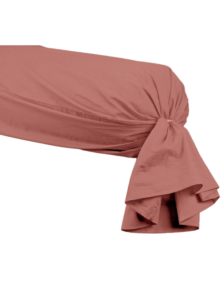 Taie de traversin en percale de coton...