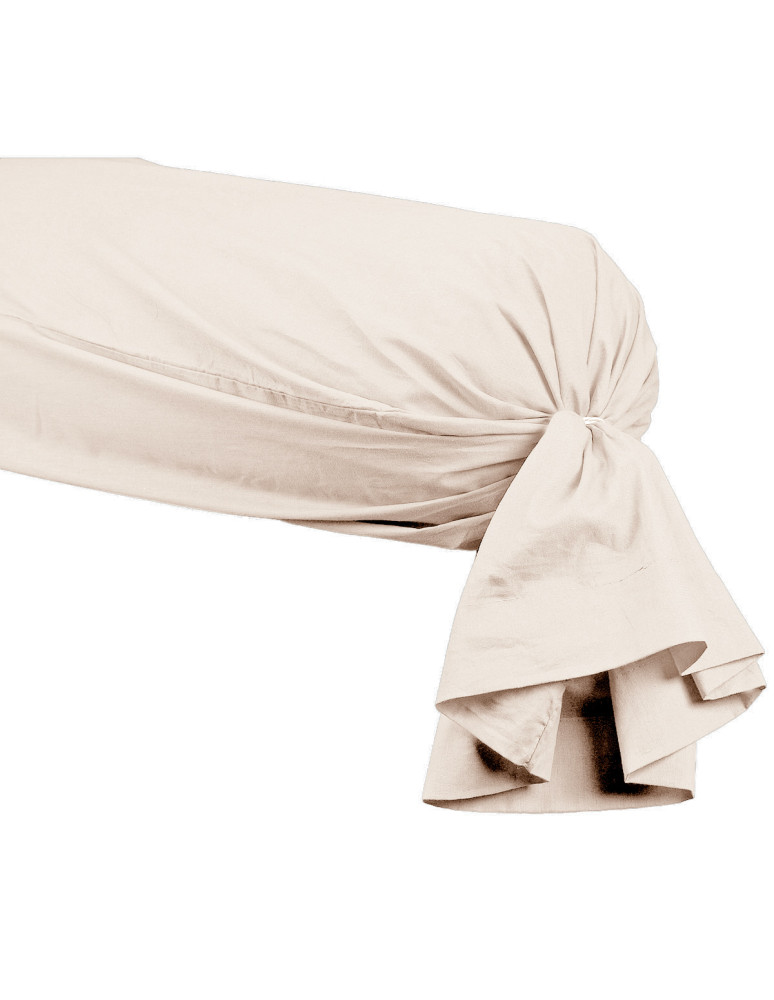 Taie de traversin en percale de coton...