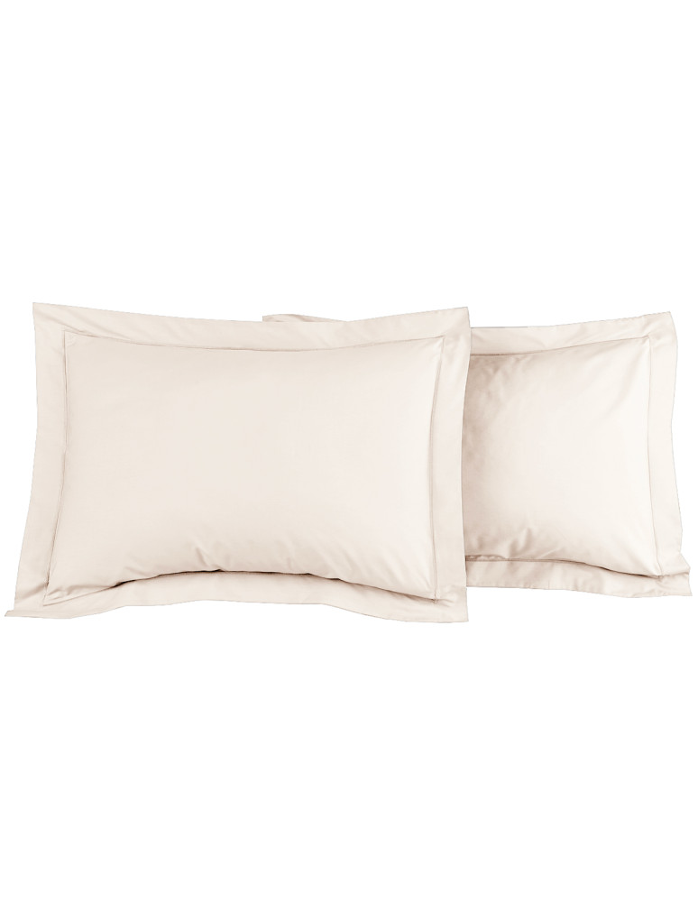 Lot de 2 taies d'oreiller en percale...