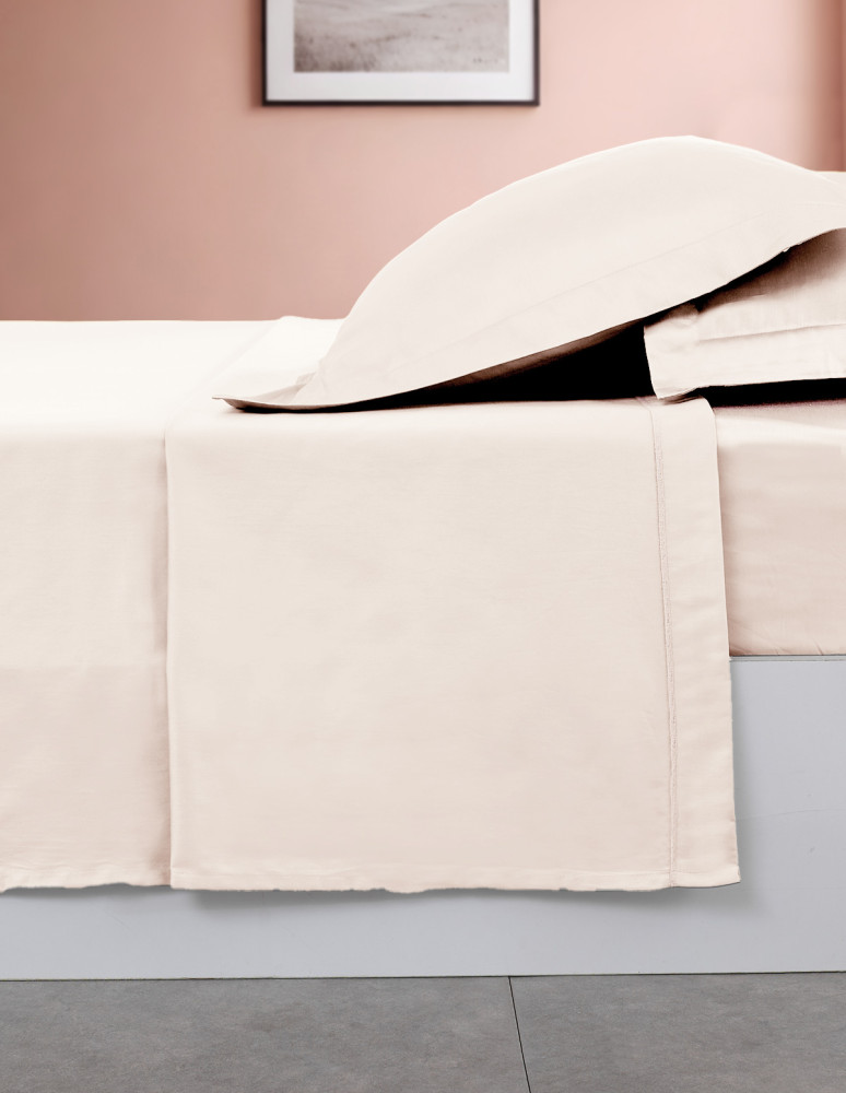 Parure drap plat + 2 taies 50x70 cm...