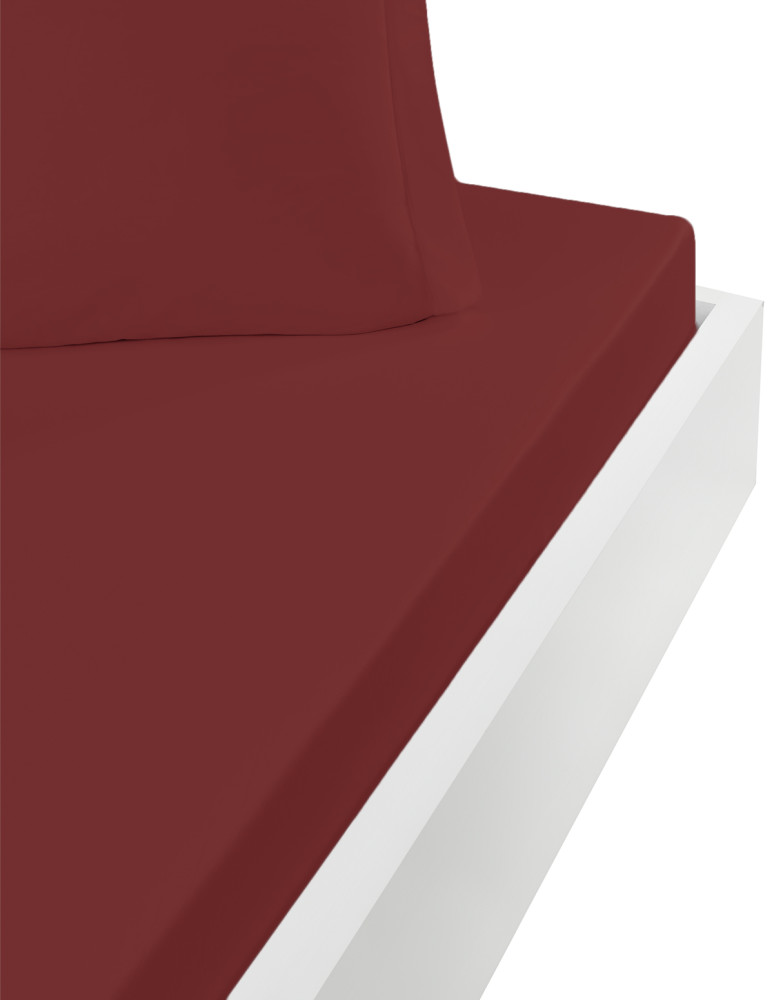 Drap housse en percale lavée bonnet...