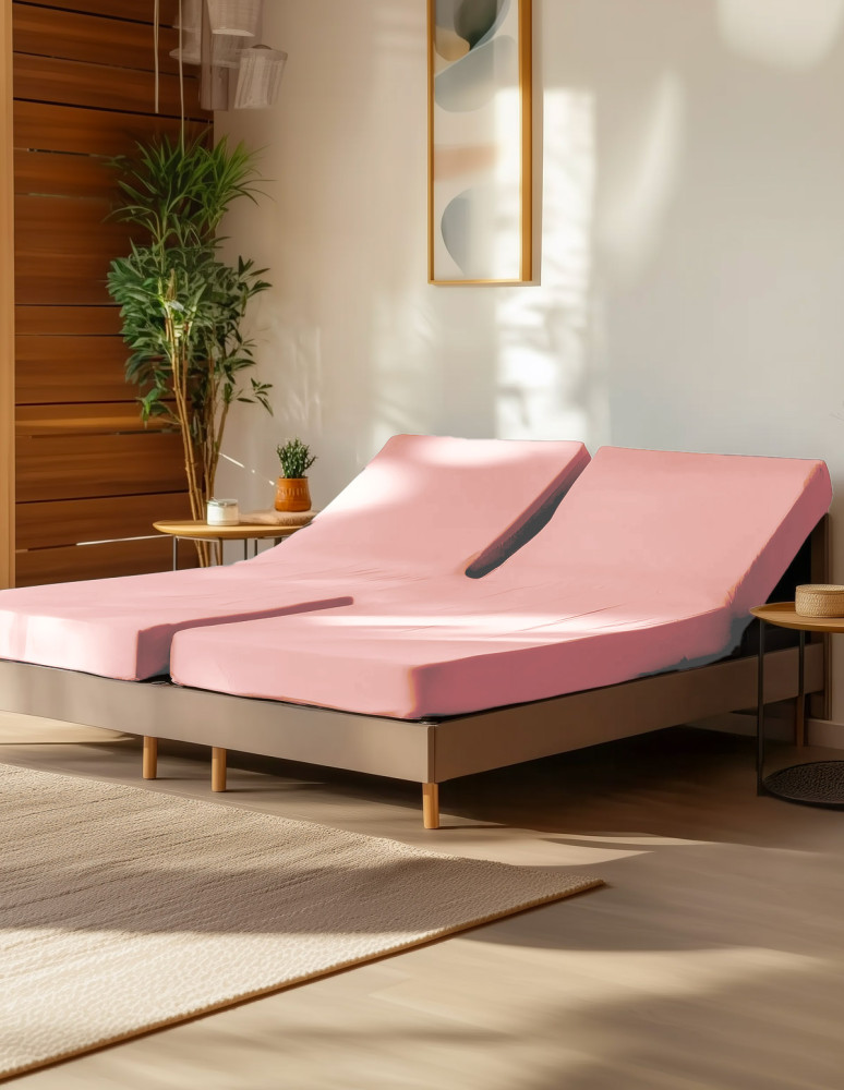 Drap housse en percale de coton pour...