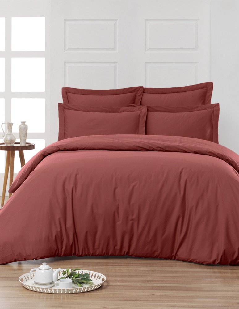 Taie de traversin en percale de coton...