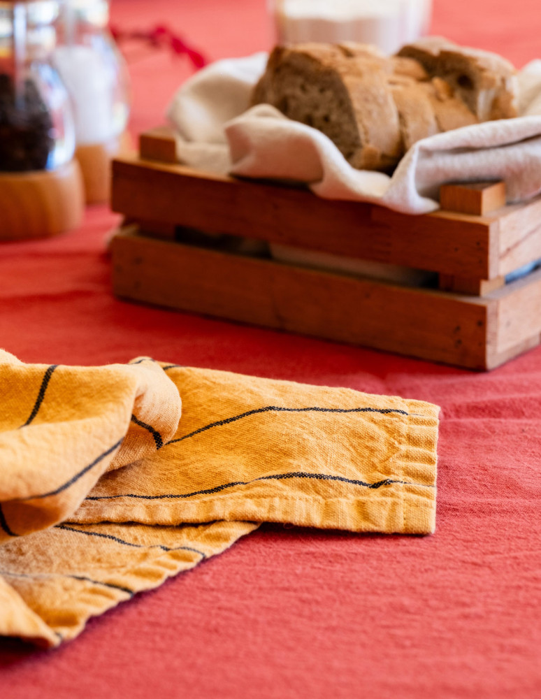 Lot de 3 torchons coton/lin fines...