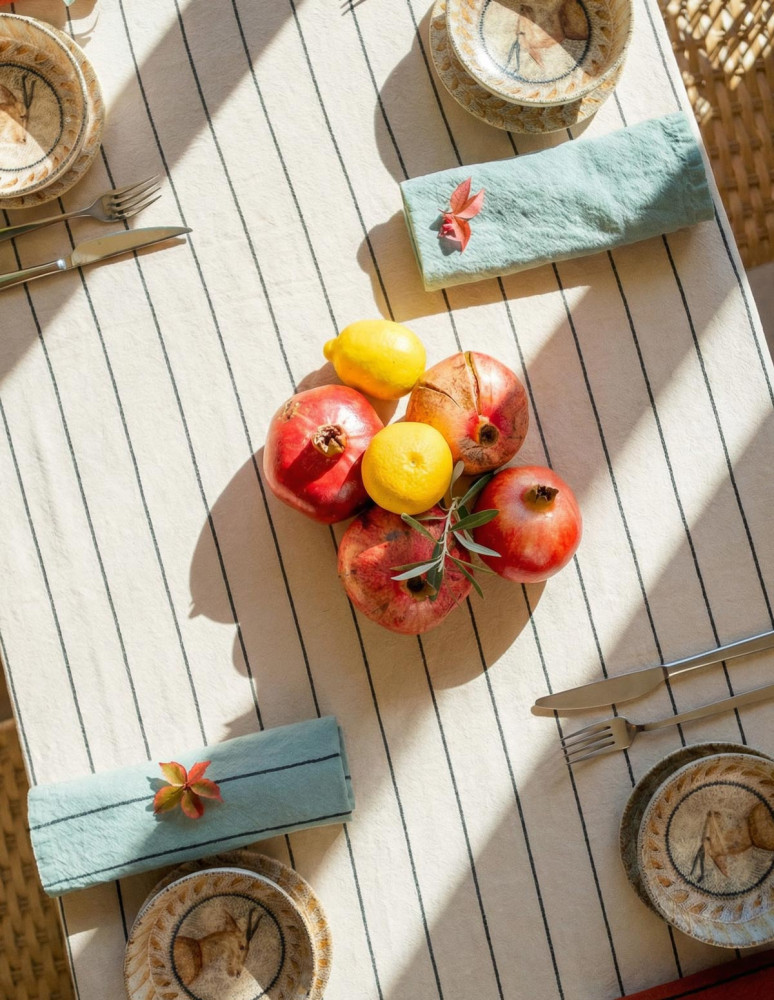 Nappe coton/lin à fines... 2