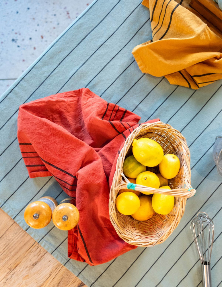 Lot de 3 torchons coton/lin... 2