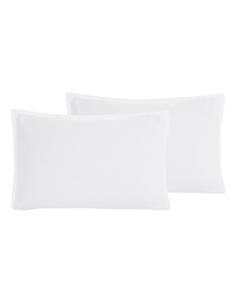 Lot de 2 taies d'oreiller en percale...