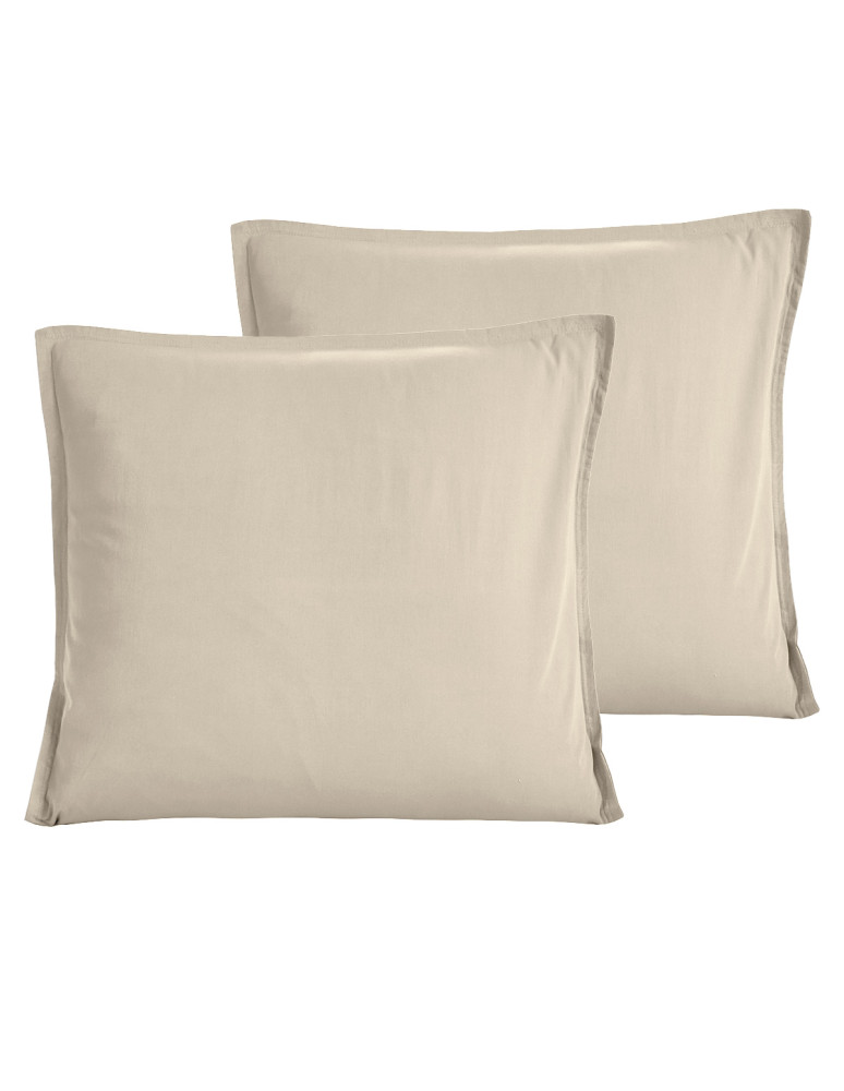 Lot de 2 taies d'oreiller en percale...