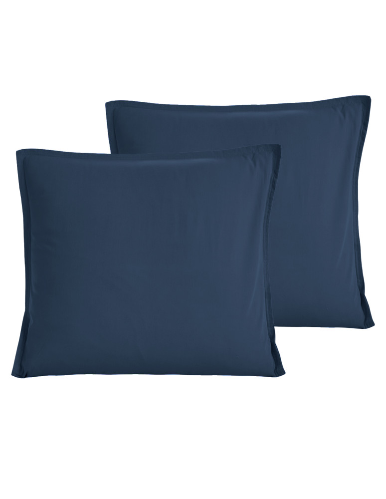 Lot de 2 taies d'oreiller en percale...