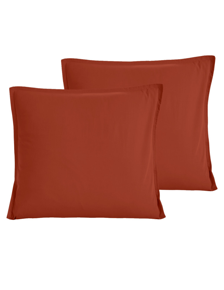 Lot de 2 taies d'oreiller en percale...