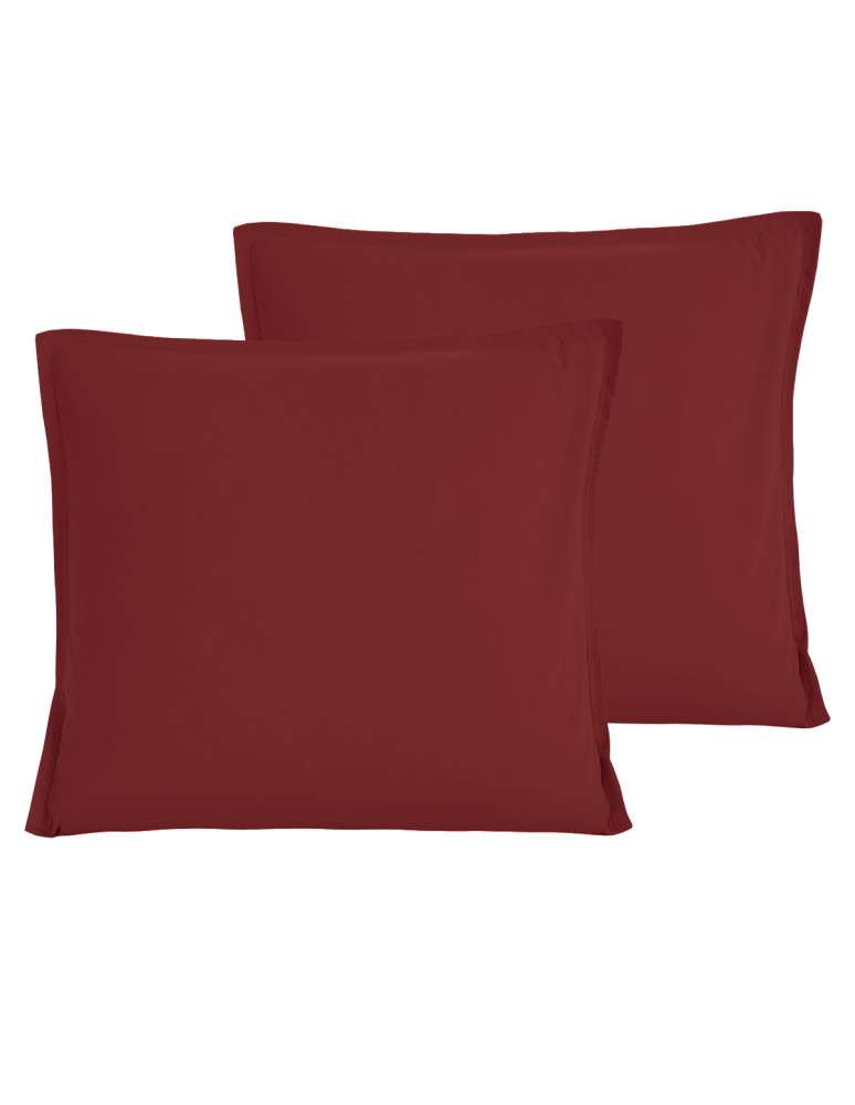 Lot de 2 taies d'oreiller en percale...