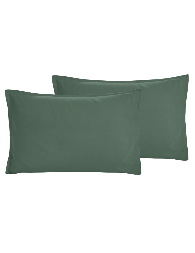 Lot de 2 taies d'oreiller en percale...
