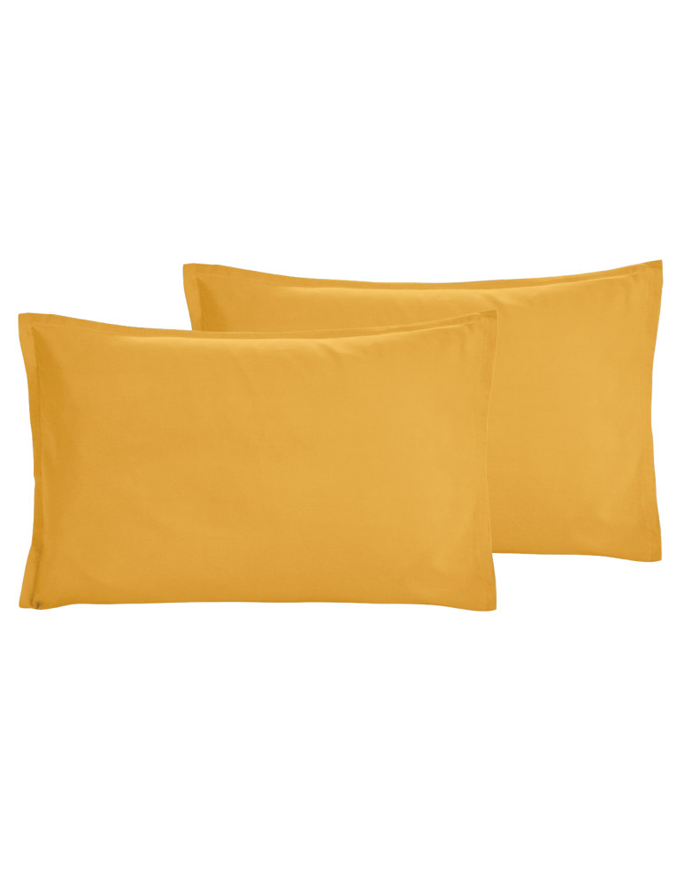 Lot de 2 taies d'oreiller en percale...