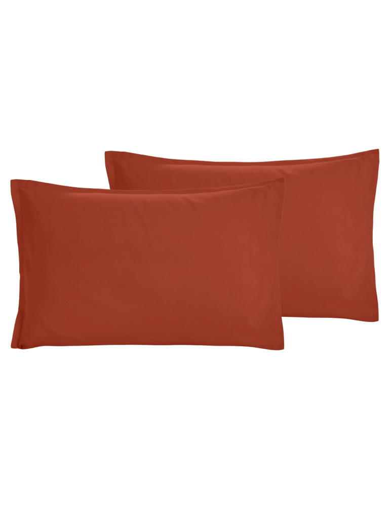Lot de 2 taies d'oreiller en percale...