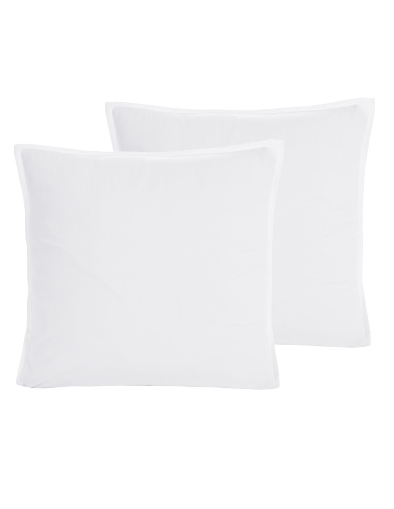Lot de 2 taies d'oreiller en percale...