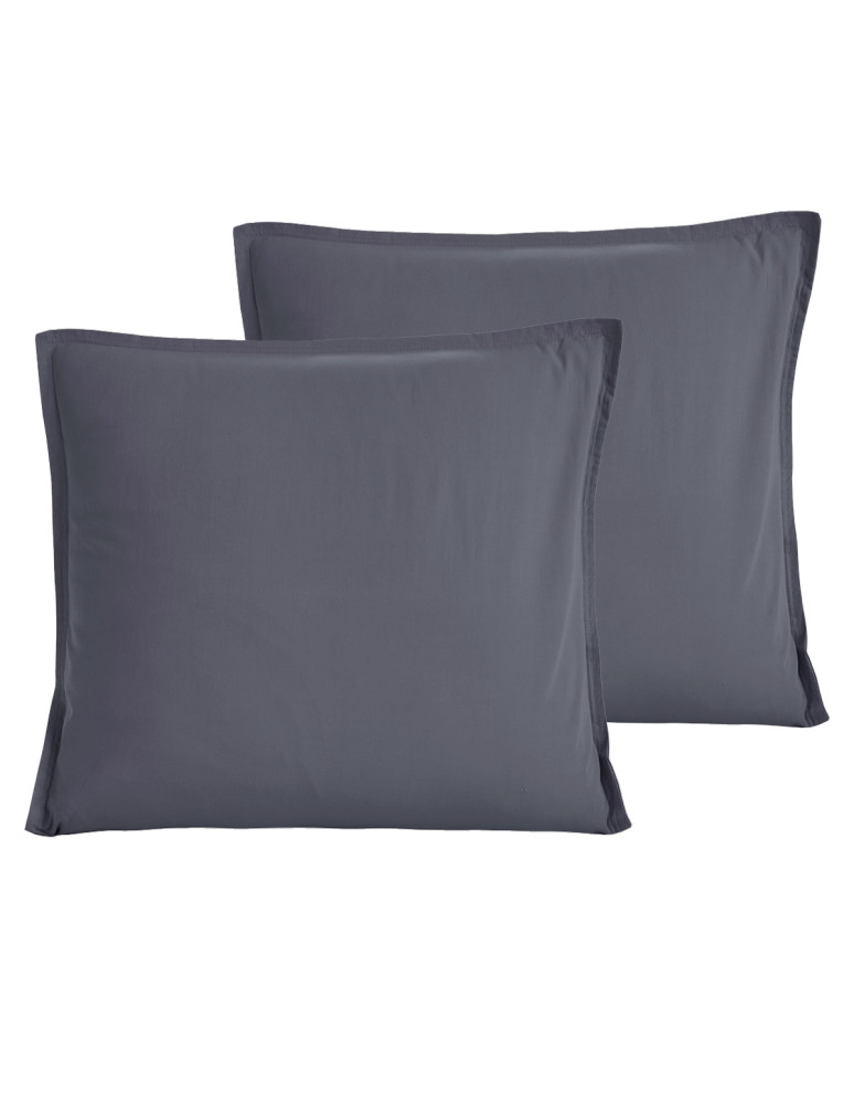 Lot de 2 taies d'oreiller en percale...