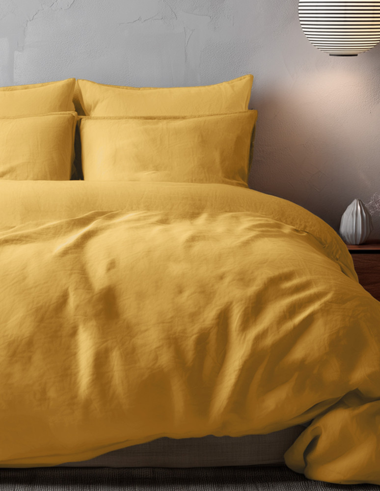 Housse de couette en percale lavée...