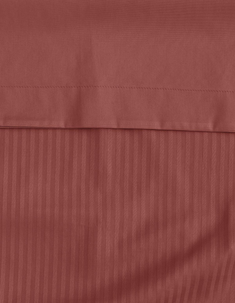 Housse de couette rayée réversible...