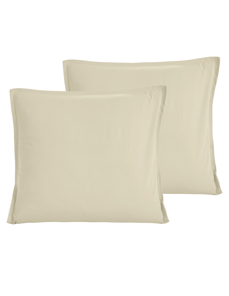 Lot de 2 taies d'oreiller en coton...