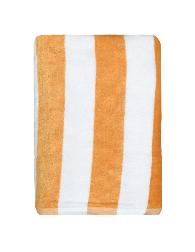 Serviette de plage velours rayée...