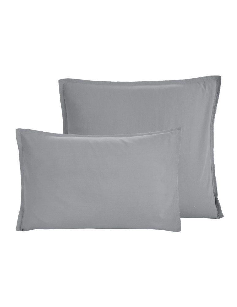Lot de 2 taies d'oreiller en coton...