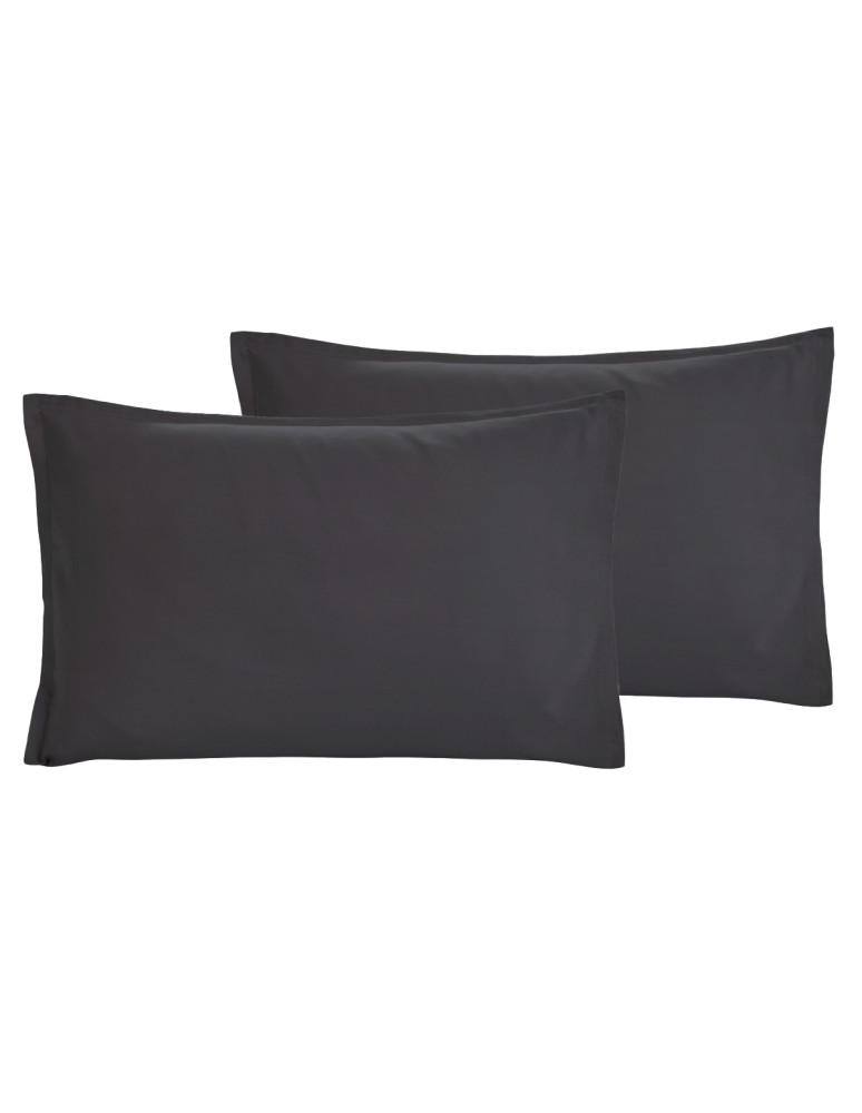 Lot de 2 taies d'oreiller en coton...