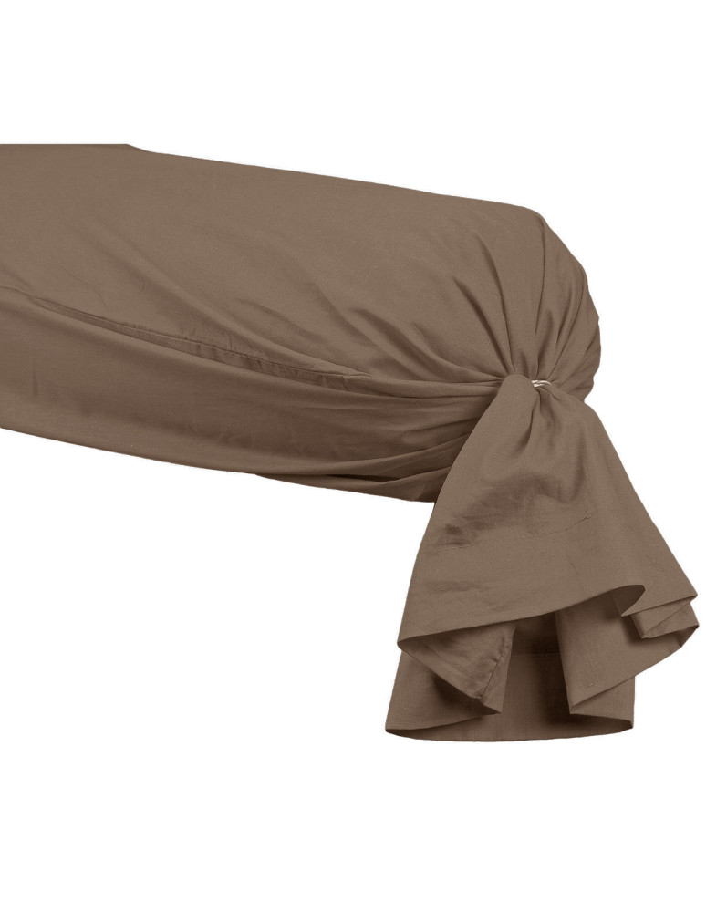 Taie de traversin en percale de coton...